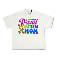Pistachio Proud Autism Mom Urban Heavy Tee - CowhideDigitalArt