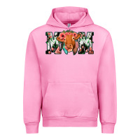 Fuchsia Pink Cow Mom Urban Hoodie - Jasminsmagicworld