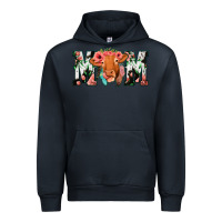 Navy Cow Mom Urban Hoodie - Jasminsmagicworld
