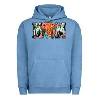 Pigment Pebble Blue Cow Mom Urban Hoodie - Jasminsmagicworld