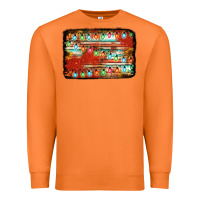 Carrot christmas serape sunflower background Premium Sweatshirt - Jasminsmagicworld