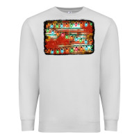 Dove Grey christmas serape sunflower background Premium Sweatshirt - Jasminsmagicworld
