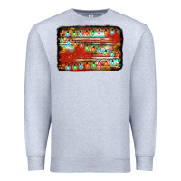 Heather Grey christmas serape sunflower background Premium Sweatshirt - Jasminsmagicworld