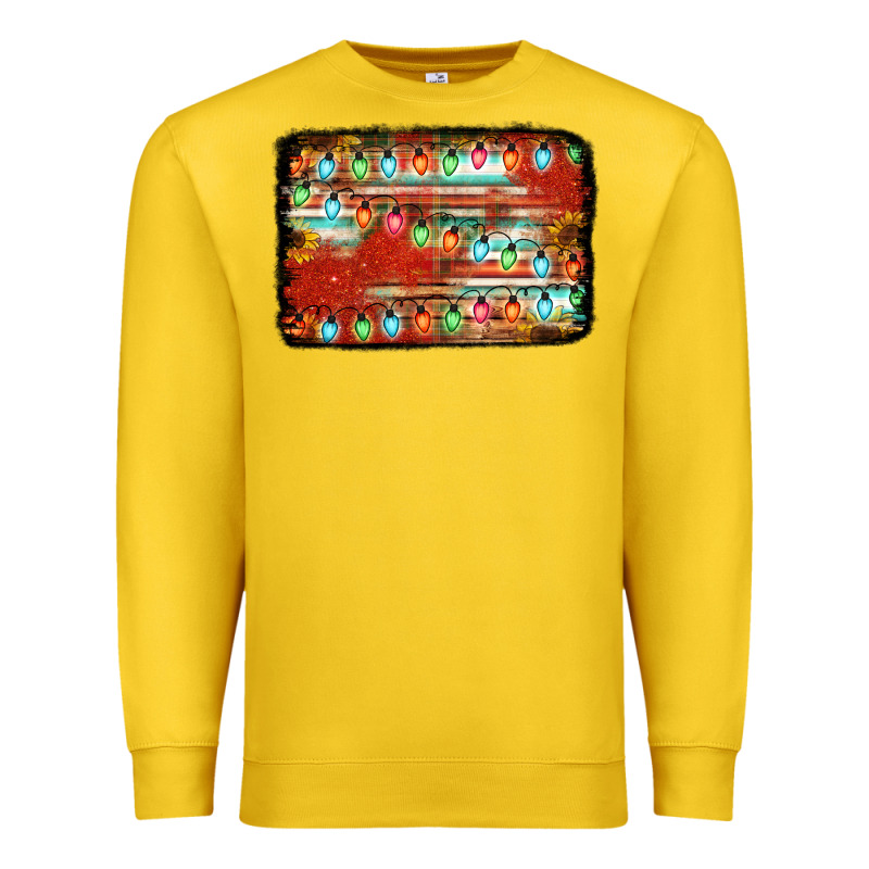 Christmas Serape Sunflower Background Premium Sweatshirt by Jasminsmagicworld | Teevron