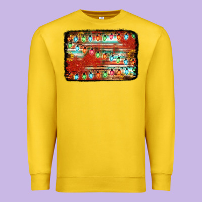 Christmas Serape Sunflower Background Premium Sweatshirt Designed By Jasminsmagicworld
