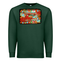 Sports Green christmas serape sunflower background Premium Sweatshirt - Jasminsmagicworld
