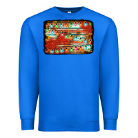 True Royal christmas serape sunflower background Premium Sweatshirt - Jasminsmagicworld