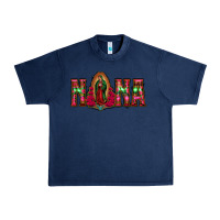 Navy nana floral aztec leopard Urban Heavy Tee - Jasminsmagicworld