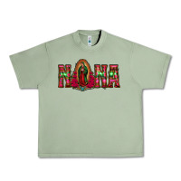 Oil Green nana floral aztec leopard Urban Heavy Tee - Jasminsmagicworld