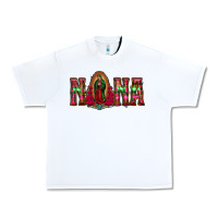 White nana floral aztec leopard Urban Heavy Tee - Jasminsmagicworld