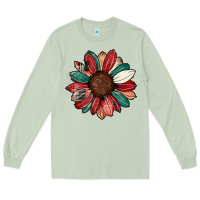 Matcha Christmas sunflower Long Sleeve Tee - CowhideDigitalArt