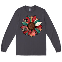 Smoke Christmas sunflower Long Sleeve Tee - CowhideDigitalArt