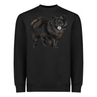 Black black chow chow Heavyweight Sweatshirt - RanaPortraitStore