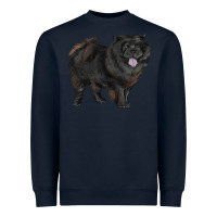 Navy black chow chow Heavyweight Sweatshirt - RanaPortraitStore