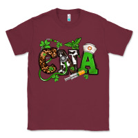Burgundy St. Patrick's Day CNA Classic Tee - OliviaCreatesArt