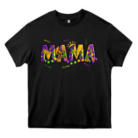 Black mama mardi gras Heavy Core Tee - OliviaCreatesArt