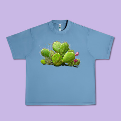 Desert Prickly Pear Cactus Urban Heavy Tee Designed By Lillyallendesigns