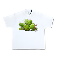 White Desert Prickly Pear Cactus Urban Heavy Tee - LillyAllenDesigns