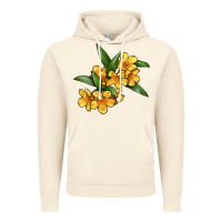 Vintage Artic Yellow Jessamine Flower Illustrations Vintage Hoodie - LillyAllenDesigns