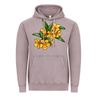 Vintage Zinc Yellow Jessamine Flower Illustrations Vintage Hoodie - LillyAllenDesigns