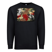 Black army cowhide leopard Christmas Premium Sweatshirt - Jasminsmagicworld