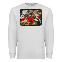 Dove Grey army cowhide leopard Christmas Premium Sweatshirt - Jasminsmagicworld