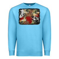 Ocean Blue army cowhide leopard Christmas Premium Sweatshirt - Jasminsmagicworld