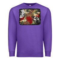 Purple army cowhide leopard Christmas Premium Sweatshirt - Jasminsmagicworld