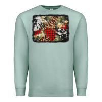 Seafoam army cowhide leopard Christmas Premium Sweatshirt - Jasminsmagicworld