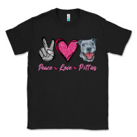 Black Peace Love Pitties Classic Tee - Jasminsmagicworld