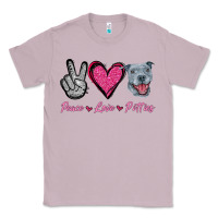 Lilac Peace Love Pitties Classic Tee - Jasminsmagicworld