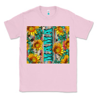 Bubblegum Pink mama wıth sunflowers and gemstone Classic Tee - Artiststas