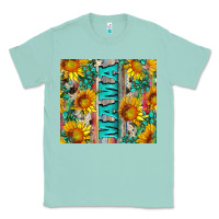 Seafoam mama wıth sunflowers and gemstone Classic Tee - Artiststas