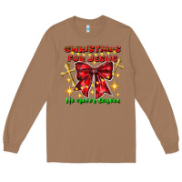 Toasted Coconut festive christmas message with crosses Long Sleeve Tee - CowhideDigitalArt