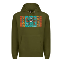 Army Green dog mama license plate Premium Hoodie - Artiststas