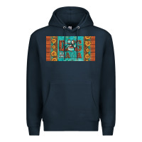 Navy dog mama license plate Premium Hoodie - Artiststas