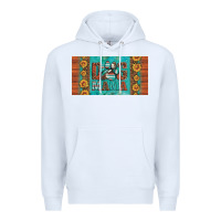 White dog mama license plate Premium Hoodie - Artiststas