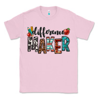 Bubblegum Pink difference maker teacher Classic Tee - OliviaCreatesArt