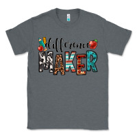 Charcoal Heather difference maker teacher Classic Tee - OliviaCreatesArt