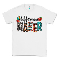 White difference maker teacher Classic Tee - OliviaCreatesArt