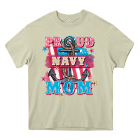 Mossy Proud navy Mom Mother's Day Heavy Core Tee - FaDigitalArtStudio