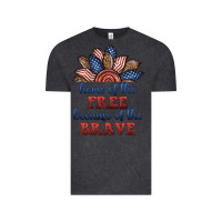 Vintage Black home of the free because of the brave Vintage Tee - BundleAndBundleShop