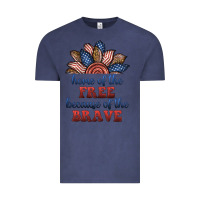 Vintage Denim home of the free because of the brave Vintage Tee - BundleAndBundleShop