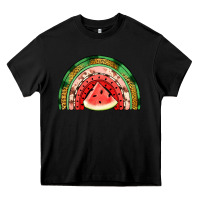 Black watermelon rainbow Heavy Core Tee - Jasminsmagicworld