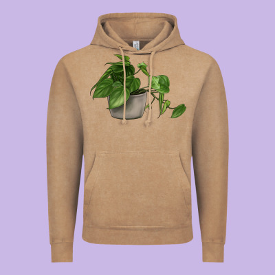 Philodendron Vintage Hoodie Designed By Lillyallendesigns