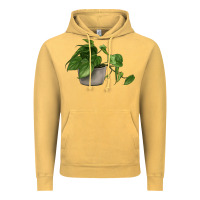 Vintage Mustard Philodendron Vintage Hoodie - LillyAllenDesigns