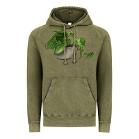 Vintage Olive Philodendron Vintage Hoodie - LillyAllenDesigns