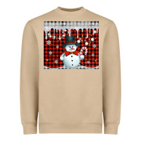 Christmas Snowman Tumbler Heavyweight Sweatshirt | Teevron