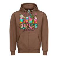 Chestnut summer vibes coffee cups Zipper Hoodie - Jasminsmagicworld
