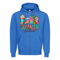 True Royal summer vibes coffee cups Zipper Hoodie - Jasminsmagicworld